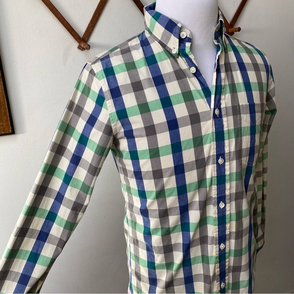Jack Spade Colorful Checkered Button Down Shirt - Picture 13 of 16
